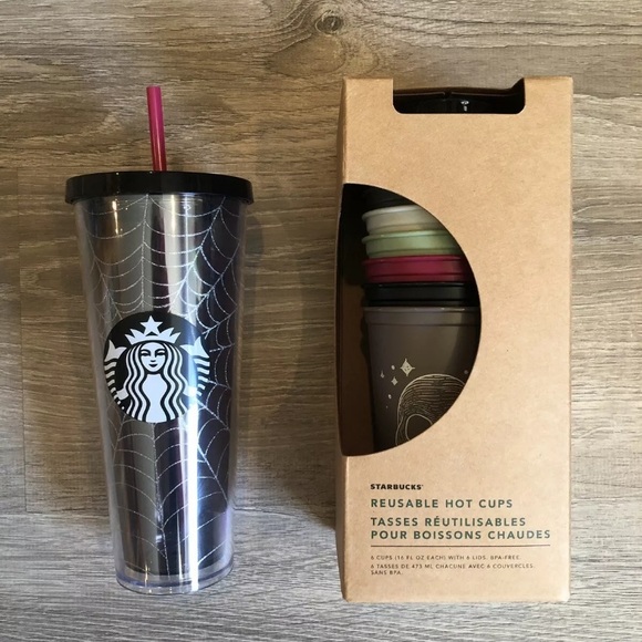 Starbucks Other - 🕷🎃 Starbucks Halloween Hot cups & Spiderweb Set